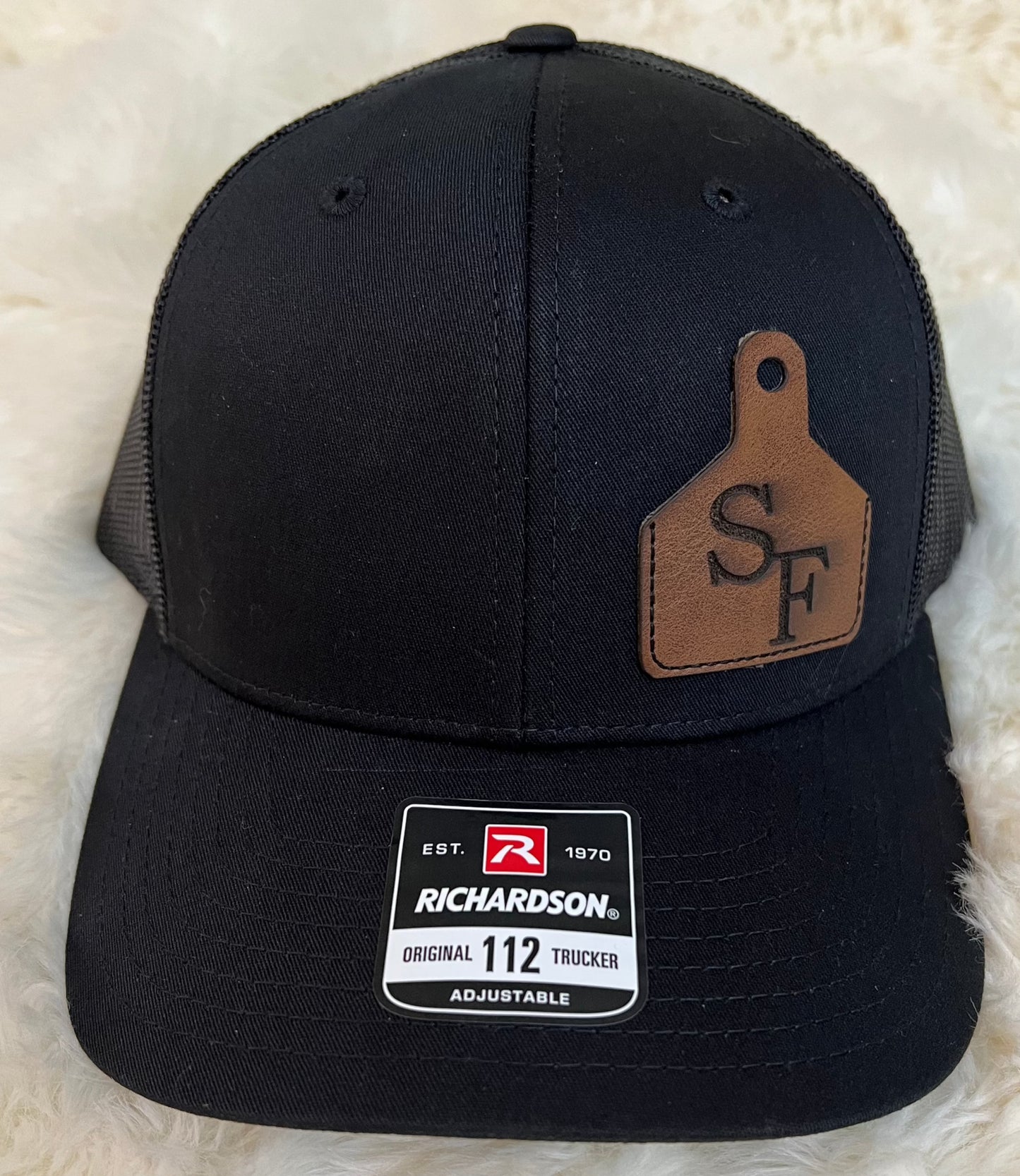 RICHARDSON HATS with laser engraved leather patch