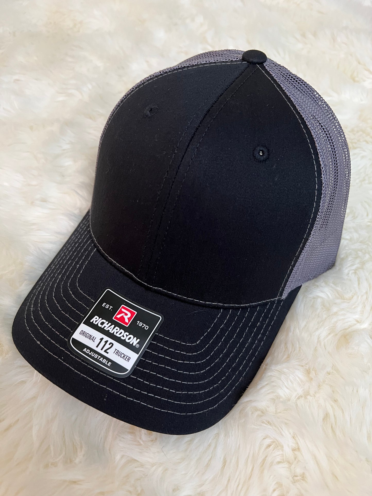 RICHARDSON HATS with laser engraved leather patch